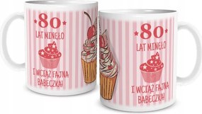 80 Éves Szülinapi Bögre Még Mindig Vagány Muffin