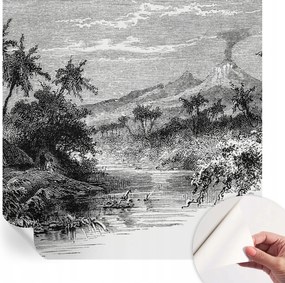 Öntapadós tapéta 3D fali furnér Egzotikus panoráma 250x250 cm