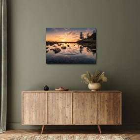 A vízfelület képe naplementekor (70x50 cm)