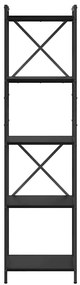 Könyvszekrény Musta tammi 40 x 30 x 153 cm Faanyag