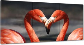 Vászonkép 120x60 Szerelmes pelikánok