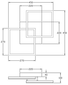 Fabas Luce 3394-22-282 - LED Dimmelhető lámpa BARD 39W/230V 3000K antracit