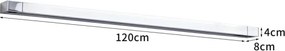 BRILAGI - LED fürdőszobai tükörvilágítás AQUA LINE LED/36W/230V 120 cm IP44 fényes króm