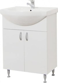 Bazena60 fürdőszobai alsószekrény mosdóval 60 cm fehér