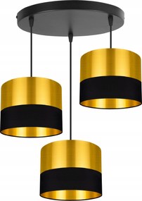 Mennyezeti Lámpa Lógó Csillár Hármas Lámpabúra Arany Csillogás Modern