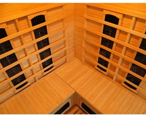 Sauna DeLuxe 4440 CB / CR, barna
