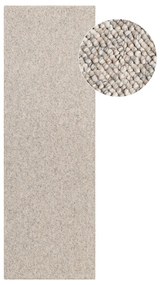 Szürke-krémszínű mosható futószőnyeg 80x240 cm Rocco Dark Cream – Elle Decoration