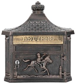 vidaXL Fali Postafiók Bronz 40.5 x 15.5 x 44 cm Öntött alumínium