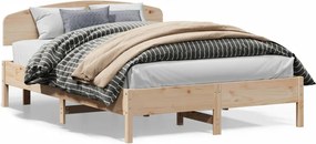 vidaXL tömör fenyőfa ágy matrac nélkül 160 x 200 cm