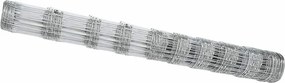 vidaXL Legelőkerítés Ezüst 50 x 1,2 m Horganyzott acél