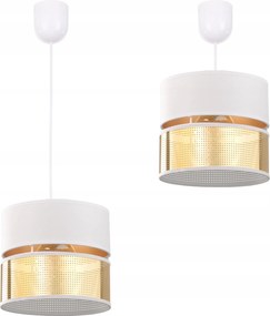 Mennyezeti Függőlámpa Lámpabúra Lyukakkal Arany E27 Led Fehér Áttört