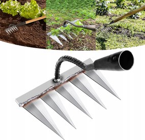 Talaj Gyomláló Gereblye Acél Kerti Szerszám Kapa Kerti Gereblye