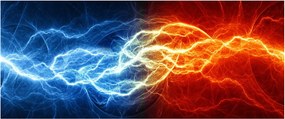 Az elektromos feszültség képe (120x50 cm)