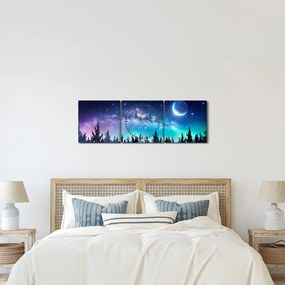 Kép - Tejút (órával) (90x30 cm)