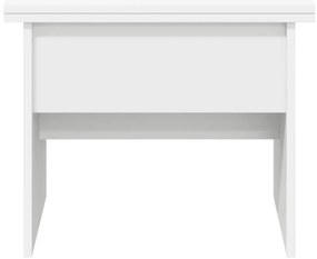vidaXL Dohányzóasztal Fehér 55 x 54,5 x 45 cm Faanyag