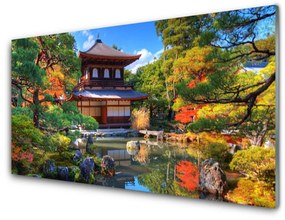 Akrilüveg fotó Landscape Garden Japán 120x60 cm 2 fogas