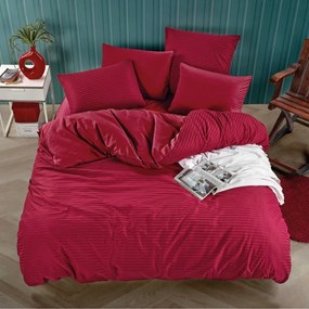 Piros damaszt ágyneműhuzat 200x140cm+90x70cm TiaHome