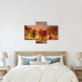 Kép - Színes fák (90x60 cm)
