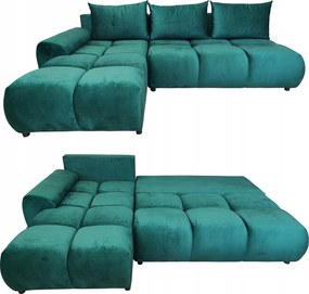 Zöld Sarok Összecsukható Szaruhártya Alvás Funkcióval Bal Velúr