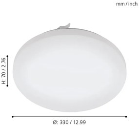 Eglo 97884 - LED fürdőszobai mennyezeti lámpa FRANIA LED/17,3W/230V