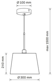 Polux ELENA 325471 Lepel lámpa 1x20W/E27 IP20