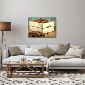 Kép - Őszi csendélet dióval (üvegen) (70x50 cm)