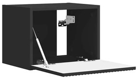 vidaXL TV Fali Szekrény Fekete 60 x 31 x 29.5 cm Faanyag