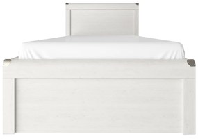 Egyszemélyes ágy 90 cm Marlene 1S (vintage fenyőfa) (ágyráccsal). 1053036
