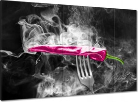 Vászonkép 100x70 Rózsaszín paprika villa