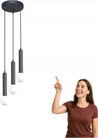 Függő lámpa Filano PND-33574-3-BK Italux