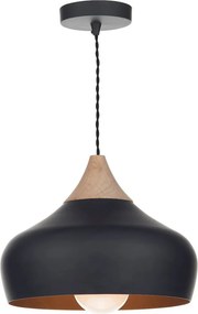DAR LIGHTING GAU0122 GAUCHO Egyágú Függesztett Lámpa Fa E27 IP20