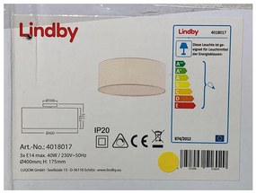 Lindby Lindby - Mennyezeti lámpa HENRIKA 3xE14/40W/230V fehér LW1464