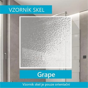 Mereo Mereo, Kora zuhanygarnitúra: szögletes sarok 90 cm, fehér ALU, Grape üveg, kád, szifon, MER-CK34101ZN