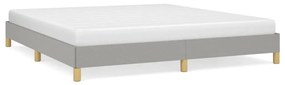ágykeret matrac nélkül Világosszürke 180x200cm King szövet