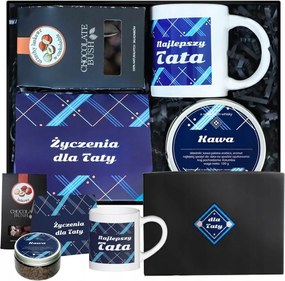 Ajándék szett Box kávés bögre dió csokoládé ajándék Apának