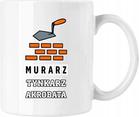 Bögre Kőműves Vakoló Akrobata 2 Fehér 330ml