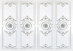 Fotótapéta Ezüst díszek és medálok 300x210 luxus és elegancia +ragasztó