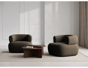 Barna buklé fotel Jenny – Micadoni Home
