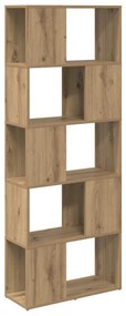 Könyvespolc Kézműves tölgy Forgácslap 60 x 24 x 155 cm