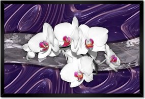 Poszterek keretben 60x40 Mozaik orchideával