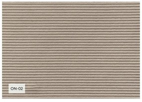 Bézs kordbársony kinyitható sarokkanapé (variálható) Lazy Lukka – Miuform