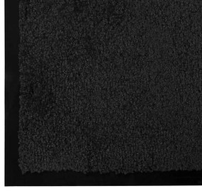 Ajtószőnyeg Fekete 60 x 40 x 1.2 cm Mackófleece