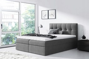 Rex egyszerű ágy 140x200, szürke