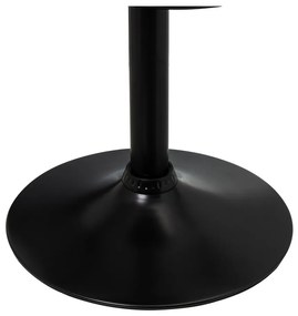 Fekete bőr utánzat állítható magasságú bárszék szett 2 db-os (ülésmagasság 72 cm) – Casa Selección