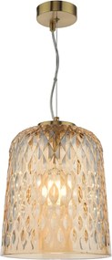 Dar Lighting modern függeszték varius borostyán sárgaréz darvar0120
