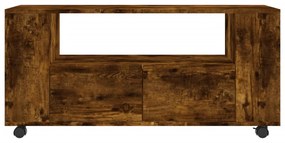 füstös tölgy színű szerelt fa TV-szekrény 102x34,5x43 cm