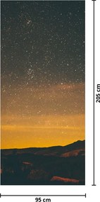 Fotótapéta ajtóra - Csillagos égbolt (95x205cm)