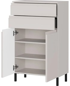 Krémszínű magas fürdőszoba szekrény 60x97 cm Salinas – Germania