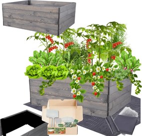 Magasított ágyás zöldséges ládák inspect virágtartó impregnáló 45x120x100