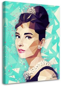 Gario Vászonkép Audrey Hepburn chignonnal - Cantu Méret: 40 x 60 cm